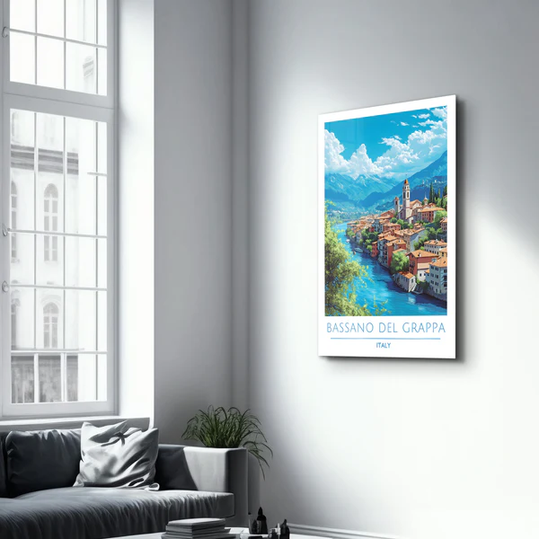 Bassano Del Grappa Italy-Travel Posters | Glass Wall Art - Image 2
