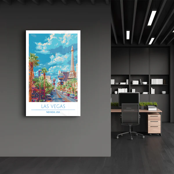 Las Vegas-Nevada USA-Travel Posters | Glass Wall Art - Image 3