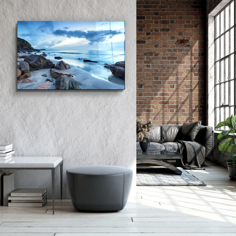 ・"Sea Landscape"・Glass Wall Art - Image 3
