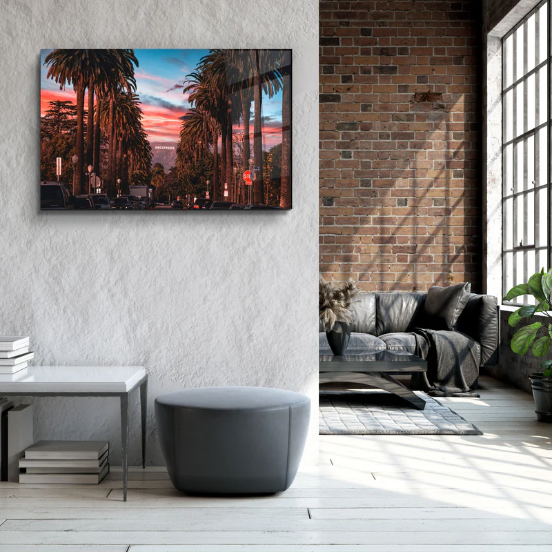 ・"Los Angeles"・Glass Wall Art - Image 2