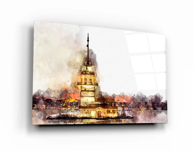 ・"Maiden's Tower"・Glass Wall Art