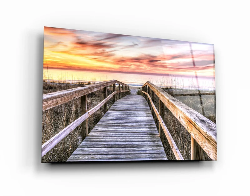 ・"Sunset 3"・Glass Wall Art