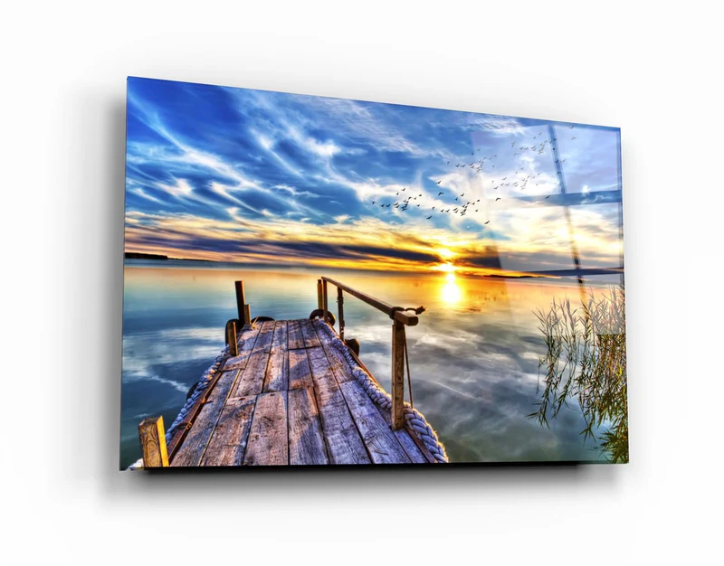 ・"Secret Lake"・Glass Wall Art