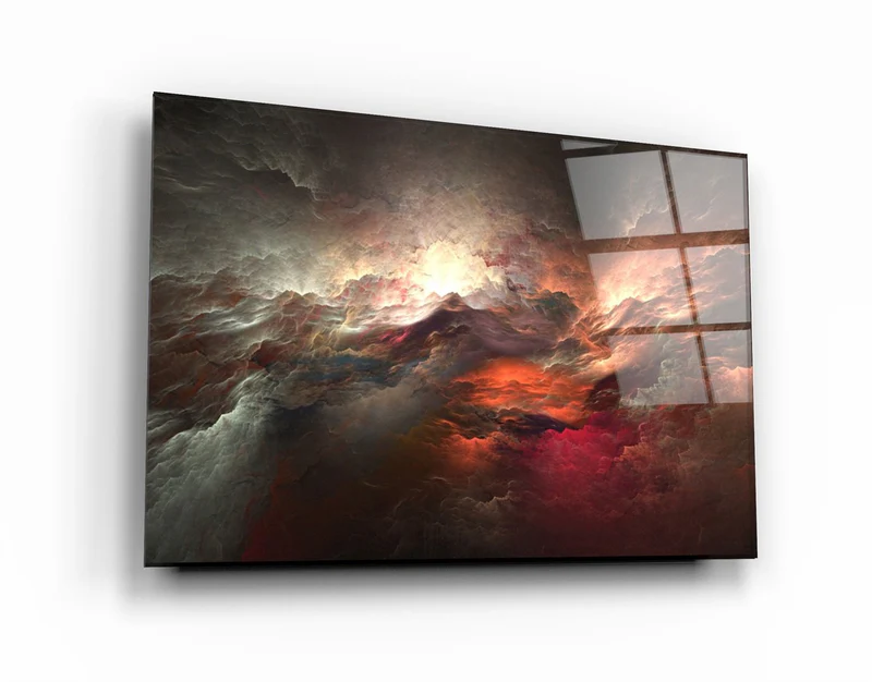 ・"SkyFire"・Glass Wall Art