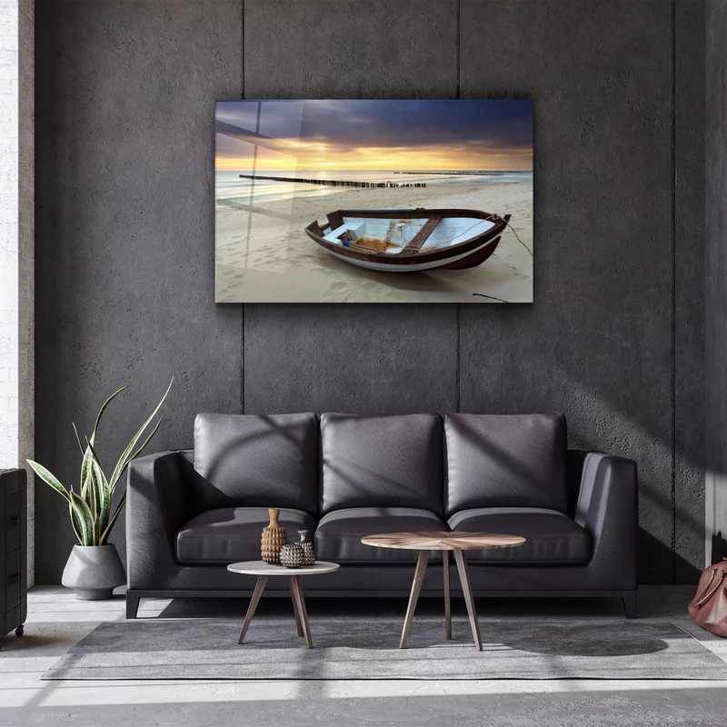 ・"SeaSide"・Glass Wall Art - Image 2