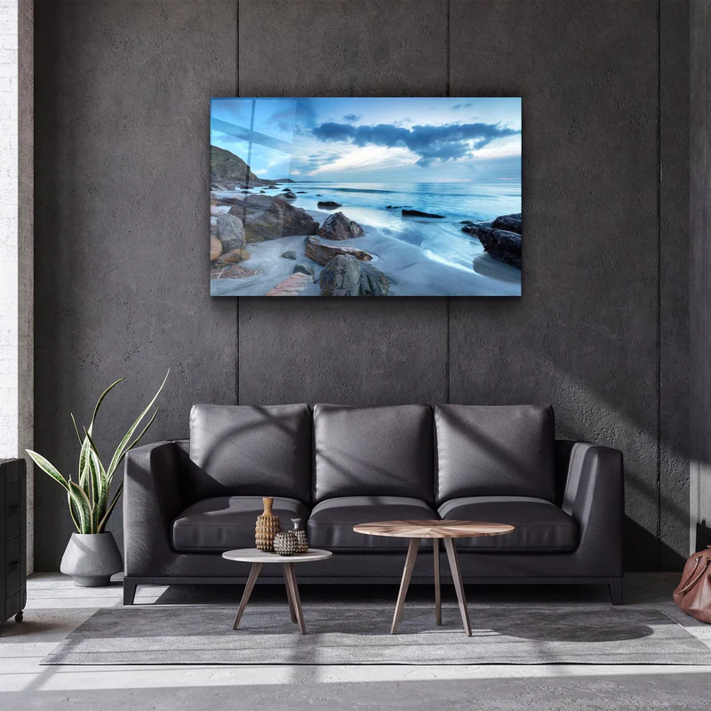 ・"Sea Landscape"・Glass Wall Art - Image 2