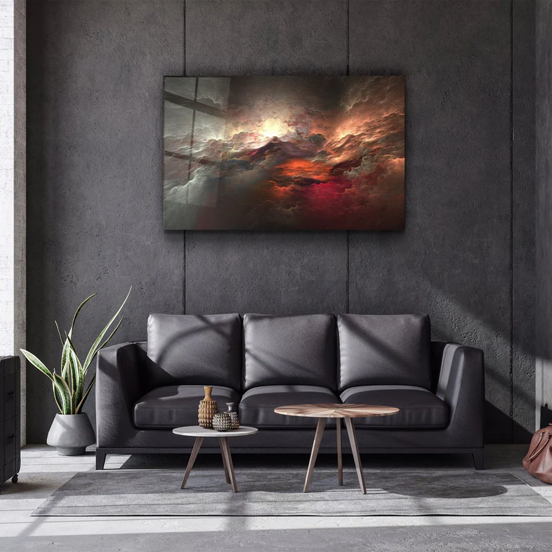 ・"SkyFire"・Glass Wall Art - Image 2