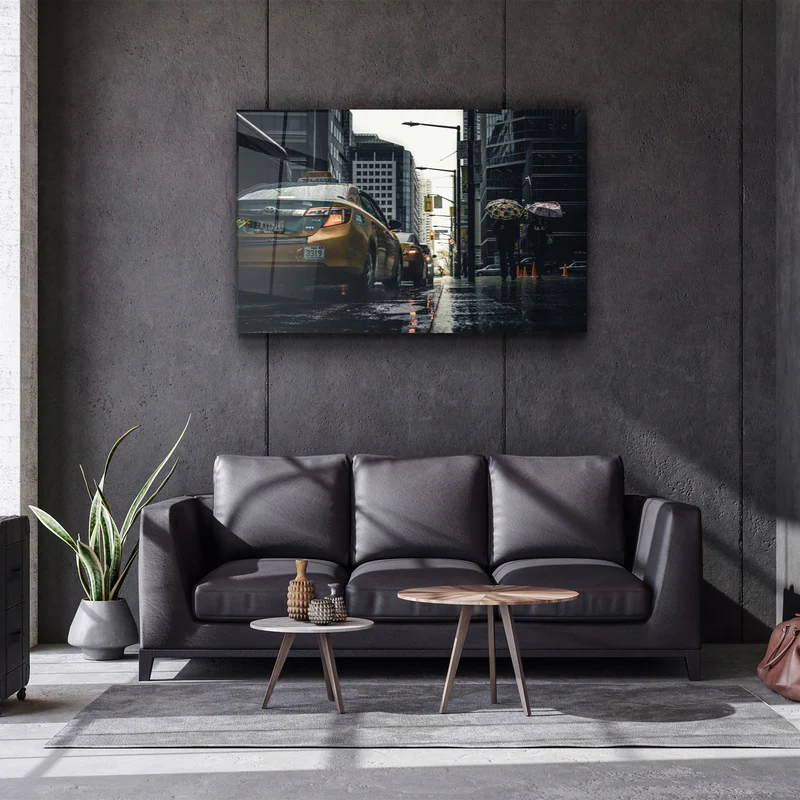 ・"Rainy City"・Glass Wall Art - Image 2