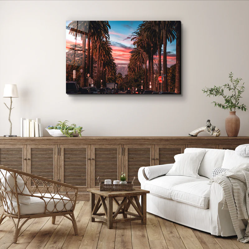 ・"Los Angeles"・Glass Wall Art - Image 3
