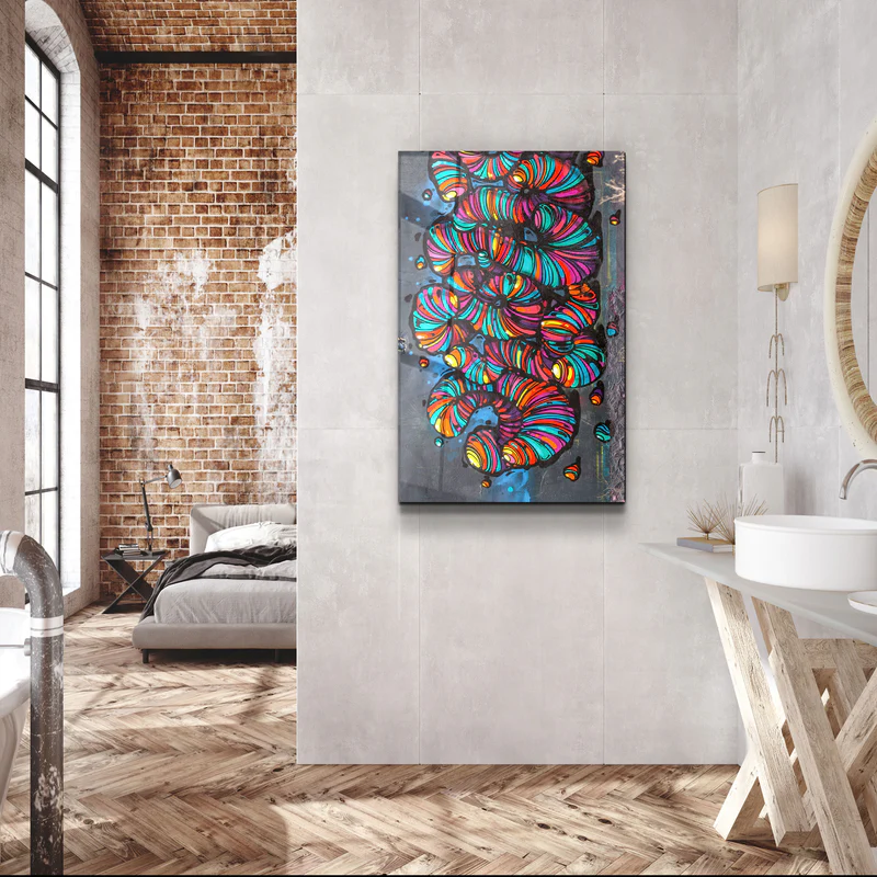 ・"Worms"・Designer's Collection Glass Wall Art - Image 2
