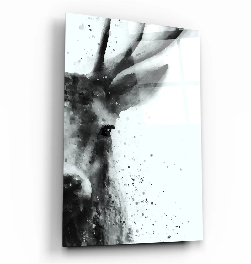 ・"Deer"・Glass Wall Art