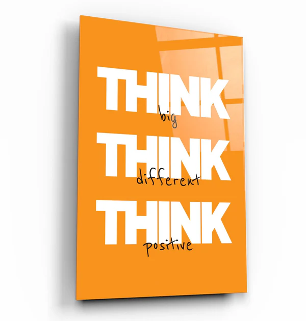 Think Big | Motivational Glass Wall Art