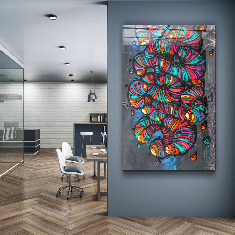 ・"Worms"・Designer's Collection Glass Wall Art - Image 3