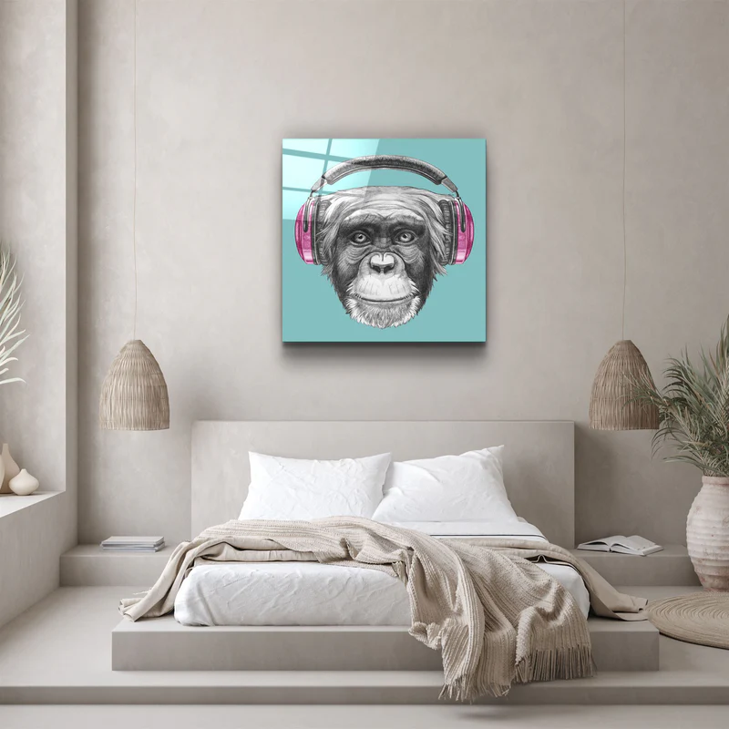 ・"Monkey"・Glass Wall Art - Image 3