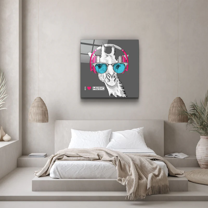 ・"Giraffe"・Glass Wall Art - Image 3