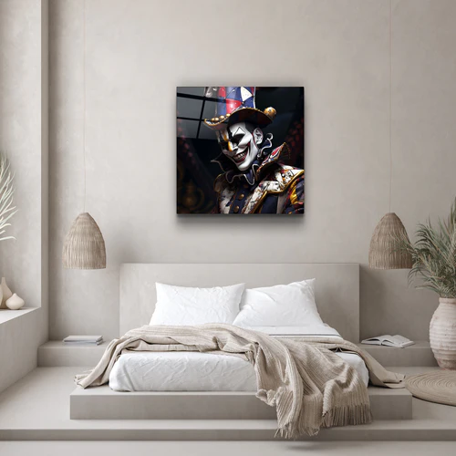 ."Jokker". Secret World Collection Glass Wall Art - Image 2