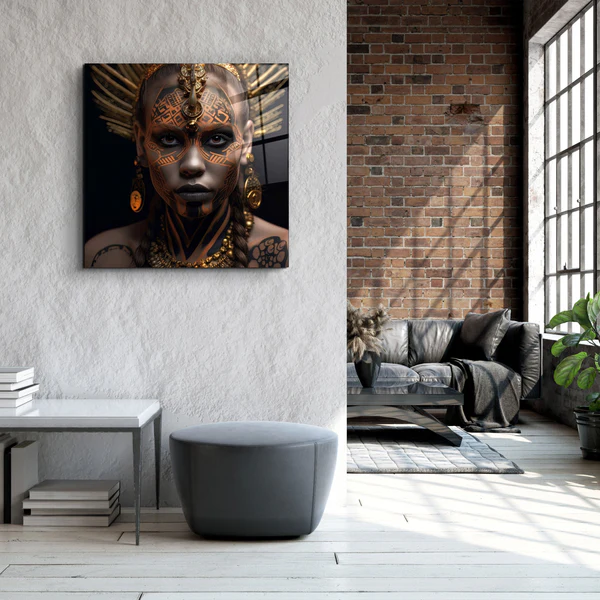 ."Woman Warriors 1". Secret World Collection Glass Wall Art - Image 3