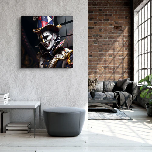 ."Jokker". Secret World Collection Glass Wall Art - Image 3