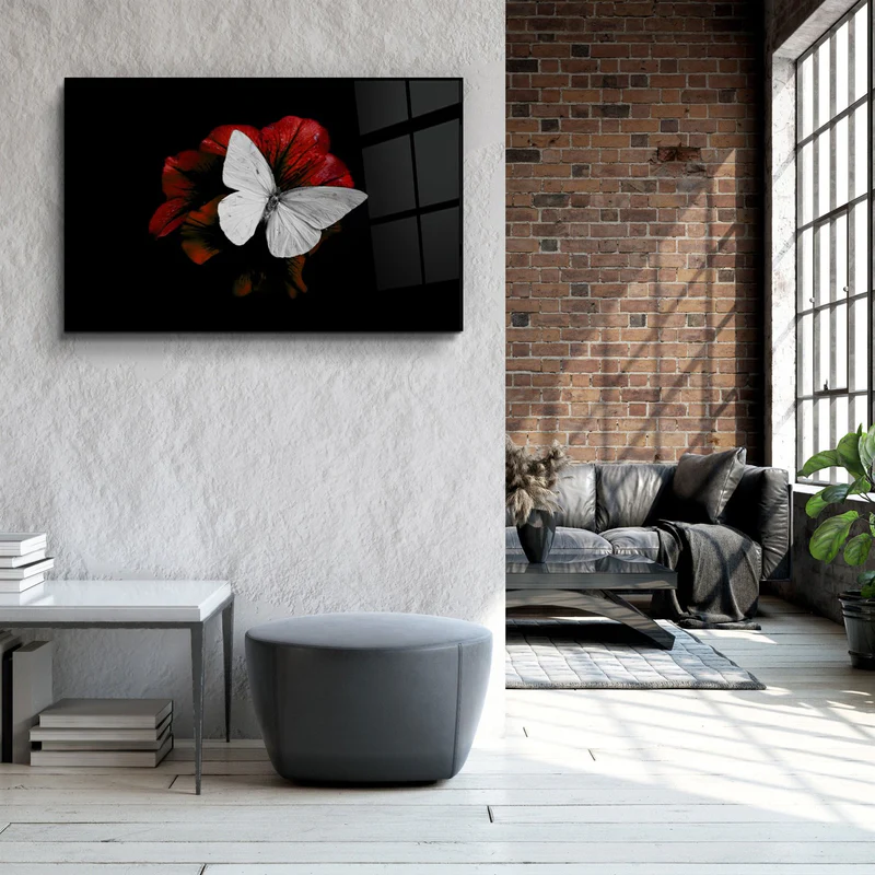 ・"Butterfly 3"・Glass Wall Art - Image 2