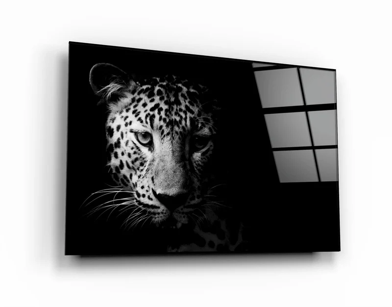 ・"Leopard"・Glass Wall Art
