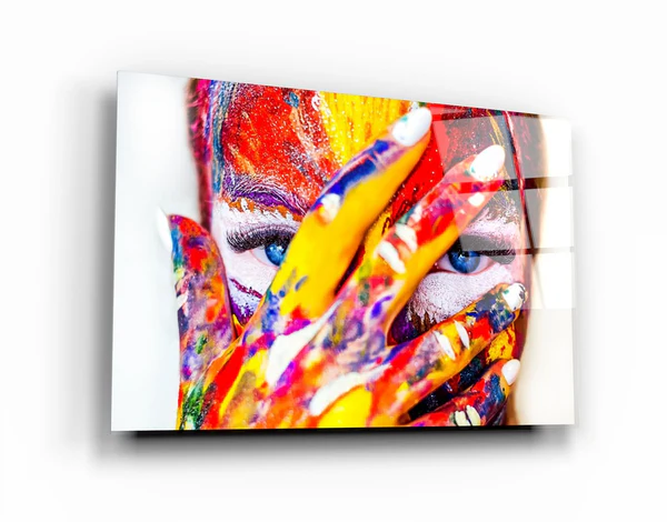 ・"Out of the Paint Box"・Glass Wall Art