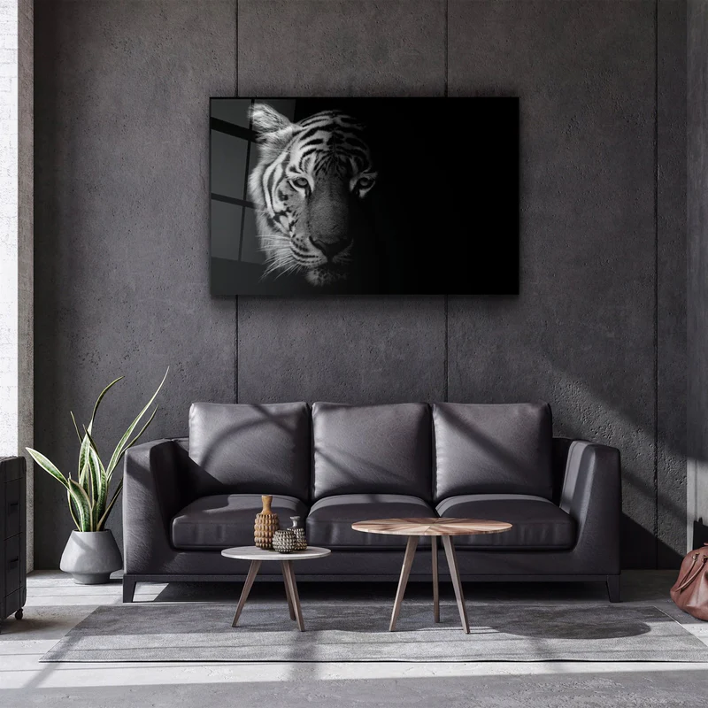 ・"Tiger 1"・Glass Wall Art - Image 2